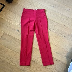 Zara red ankle dress pant